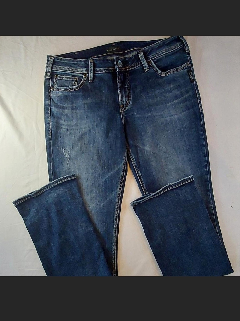 Silver Jeans Co. Elyse Slim Bootcut Jeans W32 L33 Curvy Fit Mid Rise